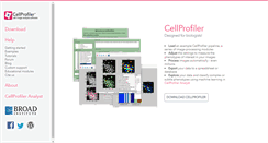 Desktop Screenshot of cellprofiler.org